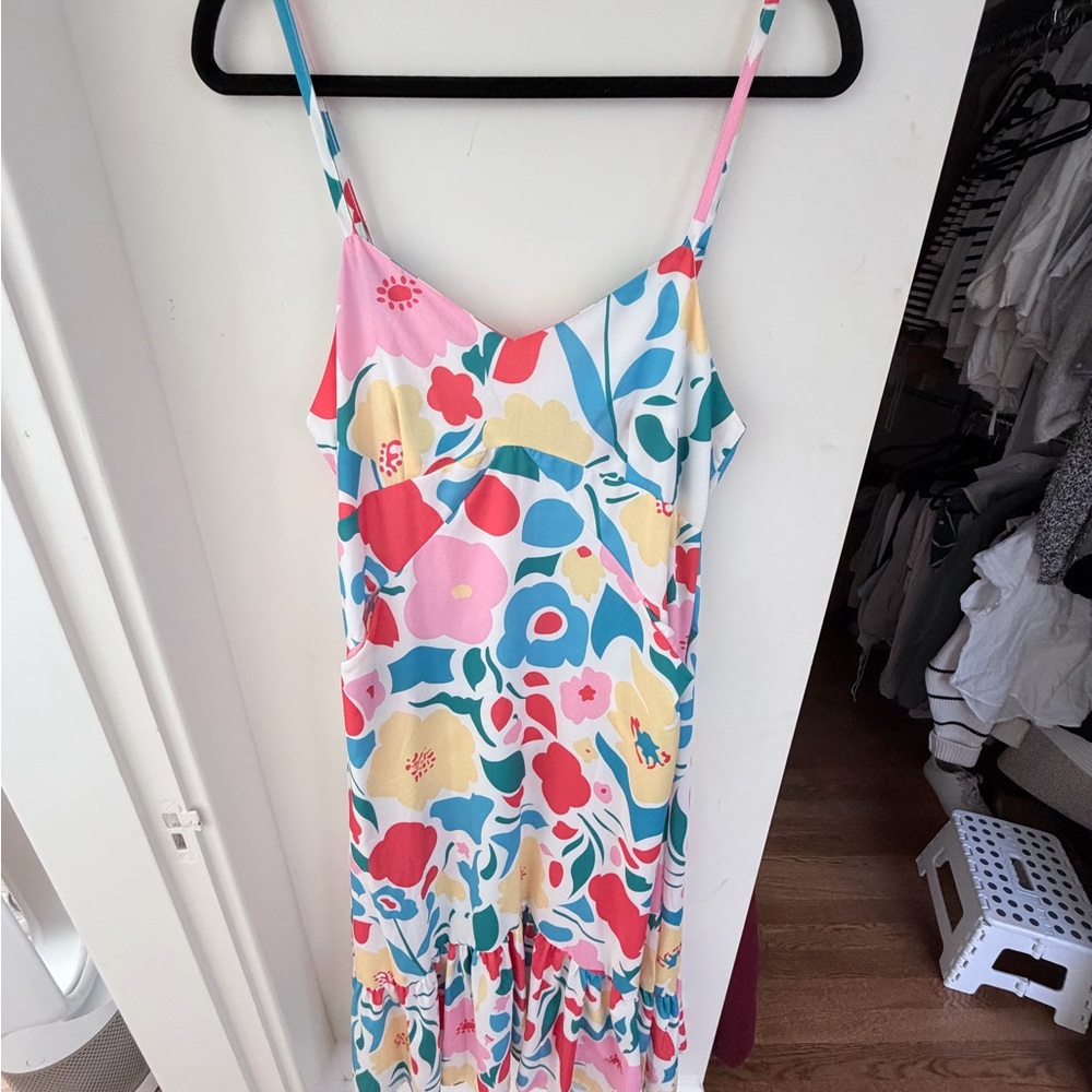 Floral Spaghetti Strap Resort Dress